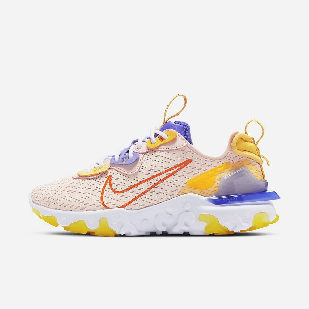 Sneakers Nike React Vision Corail 5138-479 Washed Coral/Sapphire/Laser Orange/Hyper Crimson Femme | DQX-02362419